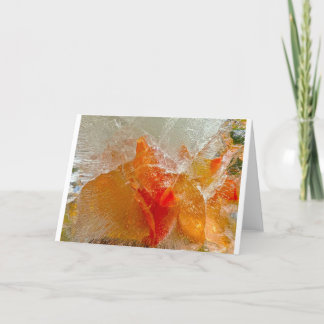 Carte Gladioli dans la glace,