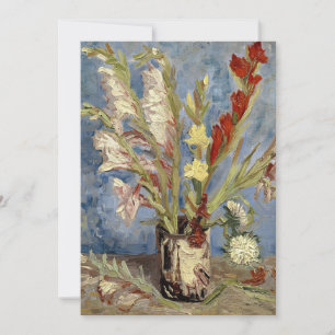 Carte Gladioli et China Asters   Vincent van Gogh