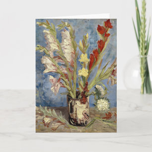 Carte Gladioli et China Asters   Vincent van Gogh