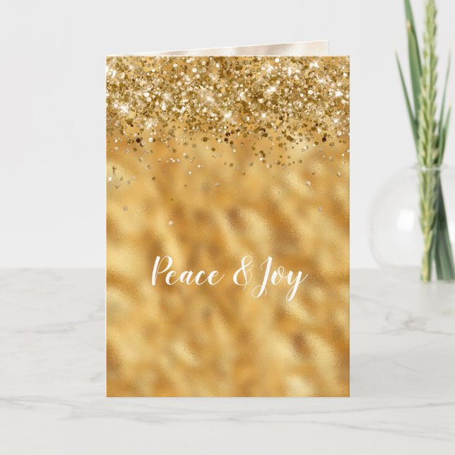 Carte Glam Gold Confeti Glitter Inspiration (Devant)