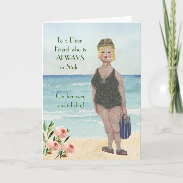 Carte Glam pour ami spécial toujours en style (Devant)