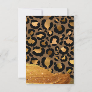Carte Glamour en métal Glamor Tcheetah Peau