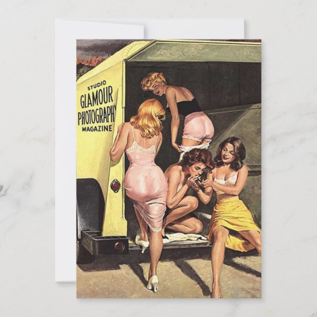 Carte glamour filles (Devant)