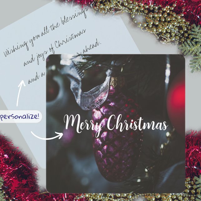 Carte Glamour foncé Joyeux Noël (Créateur téléchargé)