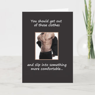 Carte Glissez dans quelque chose confortable