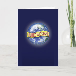 Carte globale de salutation/note d'unité