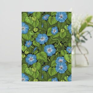 Carte Gloire du matin en bleu et vert