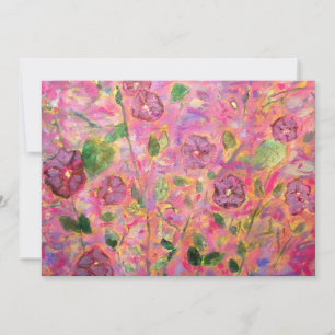 Carte gloire matinale fleurie