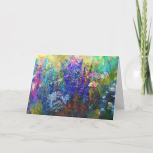 Carte Glorieux Garden Flowers Card Art d'antan