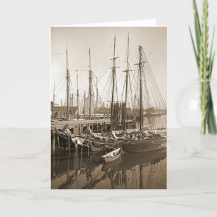 Carte Gloucester Massachusetts Wharf 1905