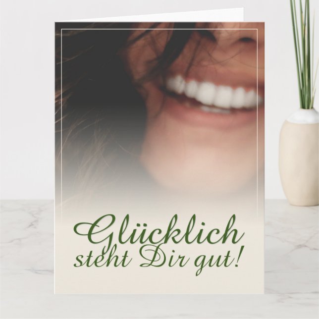 Carte Glücklich steht Dir intestin ! (Devant)
