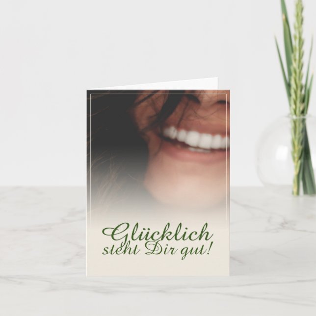 Carte Glücklich steht Dir intestin ! (Devant)