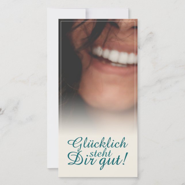 Carte Glücklich steht Dir intestin ! (Devant)