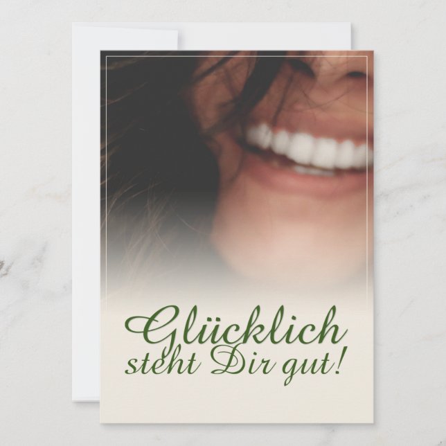 Carte Glücklich steht Dir intestin ! (Devant)