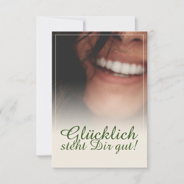 Carte Glücklich steht Dir intestin ! (Devant)