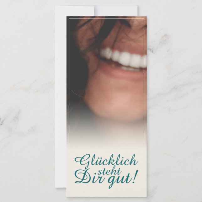 Carte Glücklich steht Dir intestin ! (Devant)