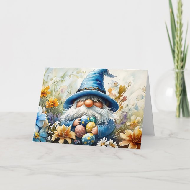 Carte Gnome de chasse aux oeufs de Pâques (Devant)