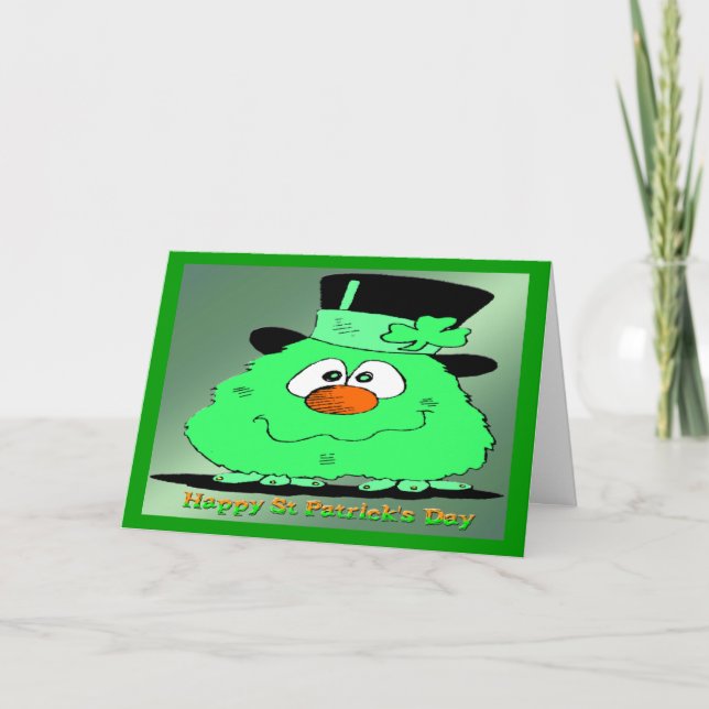 Carte Gnome du jour de St Patrick (Devant)