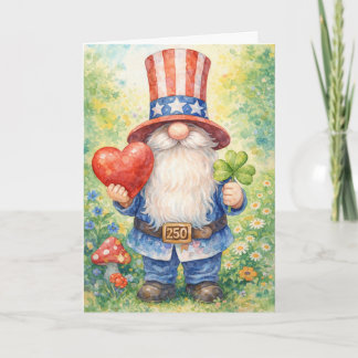 Carte Gnome Patriotique du 250e Anniversaire des États-U