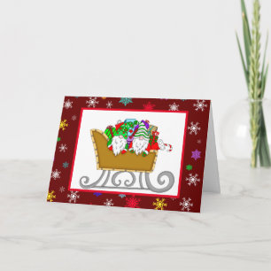 Carte Gnomes de Noël   Joyeux Noël à votre famille
