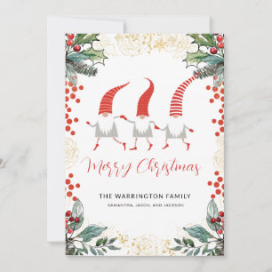 Carte Gnomes Joyeux Noël