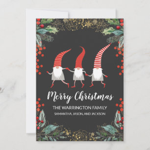 Carte Gnomes Joyeux Noël