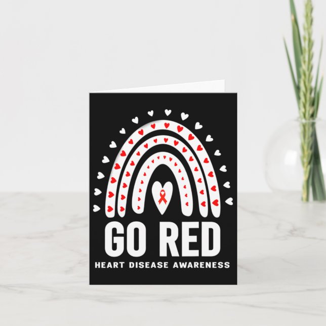 Carte Go Red Day - Go Red Heart Disease Moth (Devant)