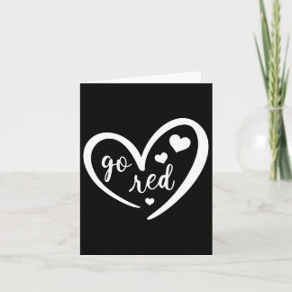 Carte Go Red Heart Maladie Cadeaux De Sensibilisation Po