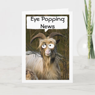CARTE GOAT EYE POPPING NOUVELLES QUE "VOUS" TURNER "50"