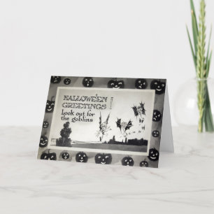 Carte Goblins Halloween vintage