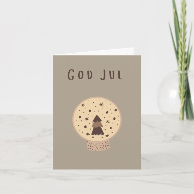 Carte God jul (julkort) Noël suédois (Devant)