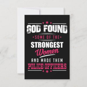 Carte God Made Police Officiers Hilarious Profession Dsg