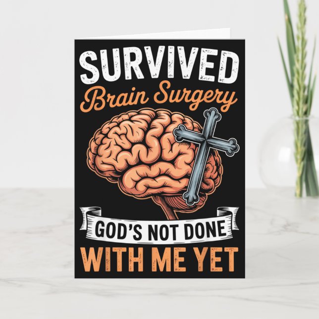 Carte God Not Done Brain Tumor Jesus Christian Bible Bra (Devant)