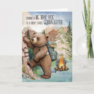 Carte Godgirl Big Bear Hug Away au camp d'été