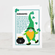 Godgirl St Patrick's Leprechaun Celtic Card