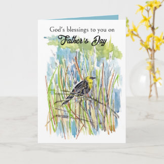 Carte God's Blessings Father's Day Black Bird Lake