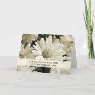 Carte Godson et sa femme Félicitations pour le jour du m