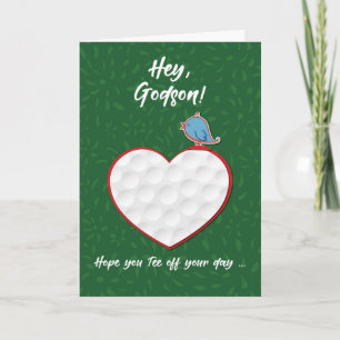Carte Godson Golf Sports Heart Valentine Preteen & Ado
