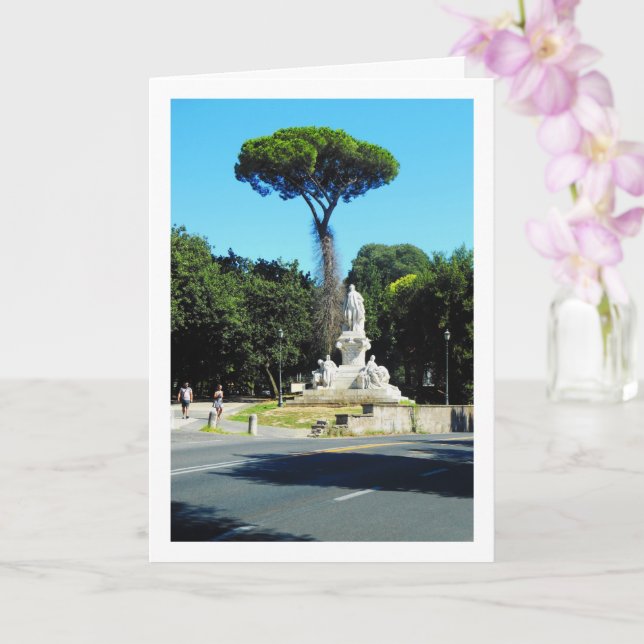 Carte Goethe Statue De La Villa Borghèse À Rome, Italie (Orchidée)
