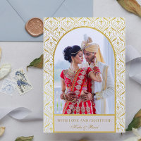 Gold Art déco Mariage Merci photo