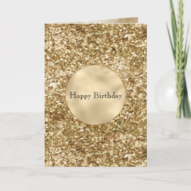 Carte Gold Confeti Glitter (Devant)