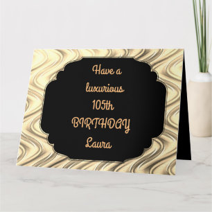 Carte Gold de luxe personnalisé 105e anniversaire
