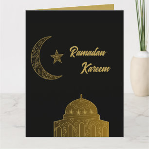 Carte Gold et Black Happy Ramadan Kareem 2024