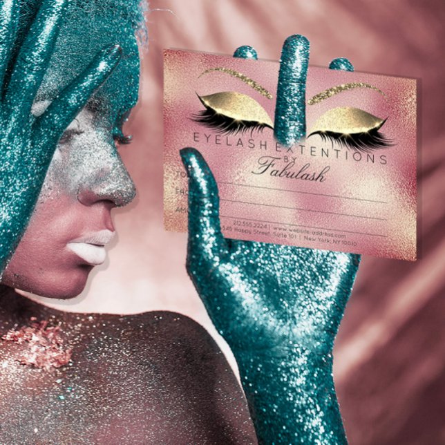 Carte Gold Lashes Extension certificat maquillage cadeau (Créateur téléchargé)