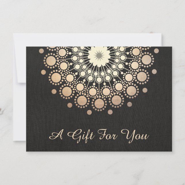 Carte Gold Lotus Salon et certificat cadeau Spa (Devant)