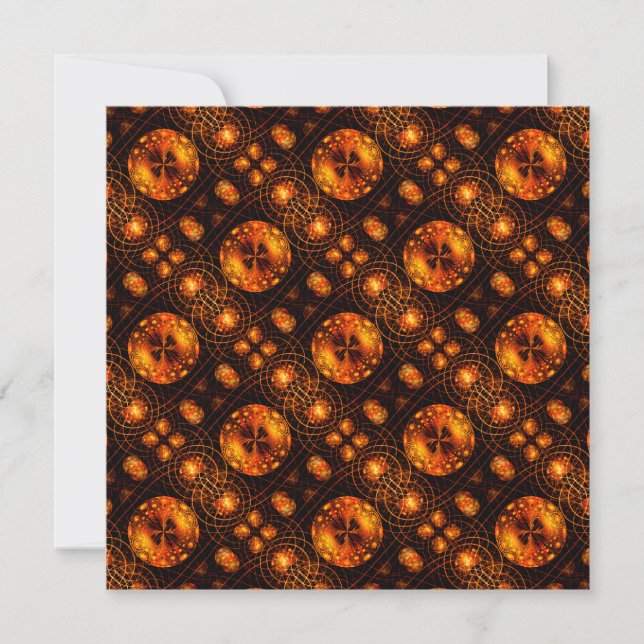 Carte Gold Modern Boho Elegant Abstract Art Pattern #507 (Devant)