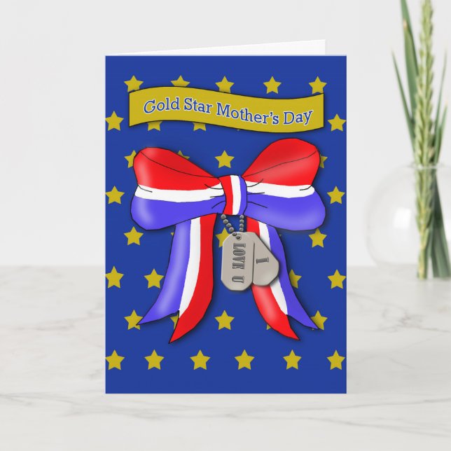 Carte Gold Star pour la fête des mères (Devant)