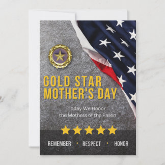 Carte Gold Star pour la fête des mères