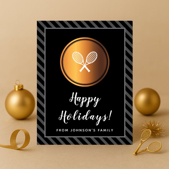 Carte Gold Tennis Holiday pour joueur ou entraîneu (Créateur téléchargé)