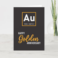 Golden Anniversary 50 Years Card - Fun Element